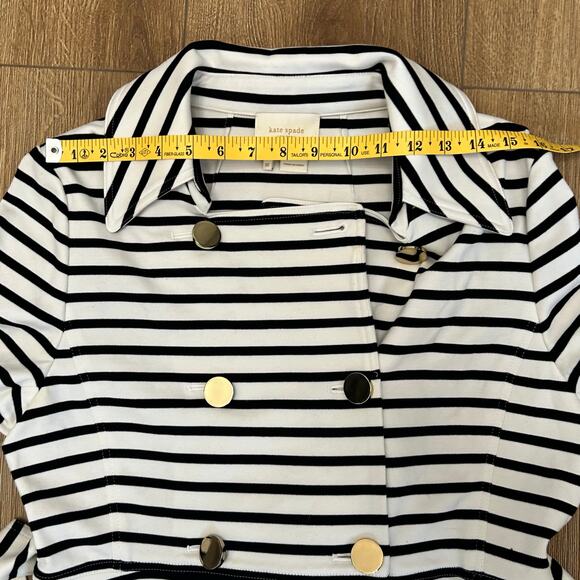 Kate Spade New York Start a New Chapter Striped Jacket Women’s Size XL Nautical - Picture 11 of 15